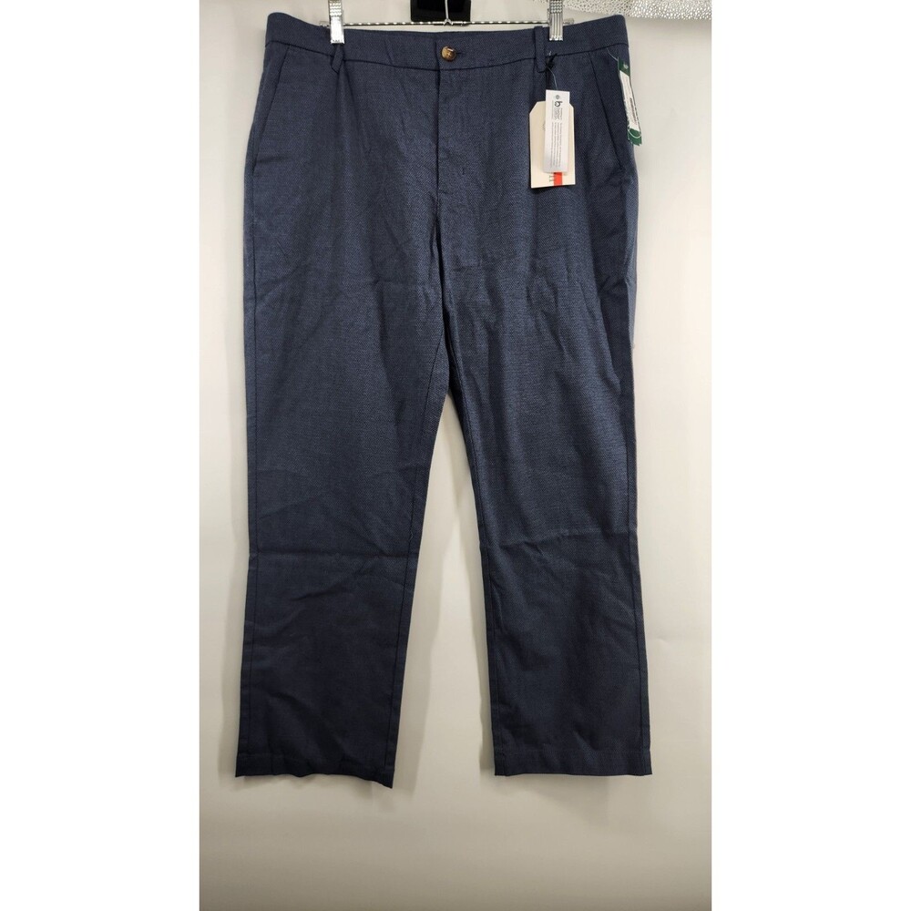 Hawker Rye‎ Mens 34X28 Jacquard Textured Straight Fit Trousers Pants NWT